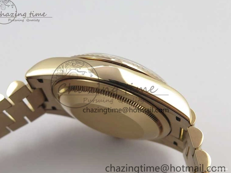 MiroTime 0117 MultiPurpose Day-Date 36 RG 128239 Bp Maker Best Edition White Dial on RG President Bracelet 3139